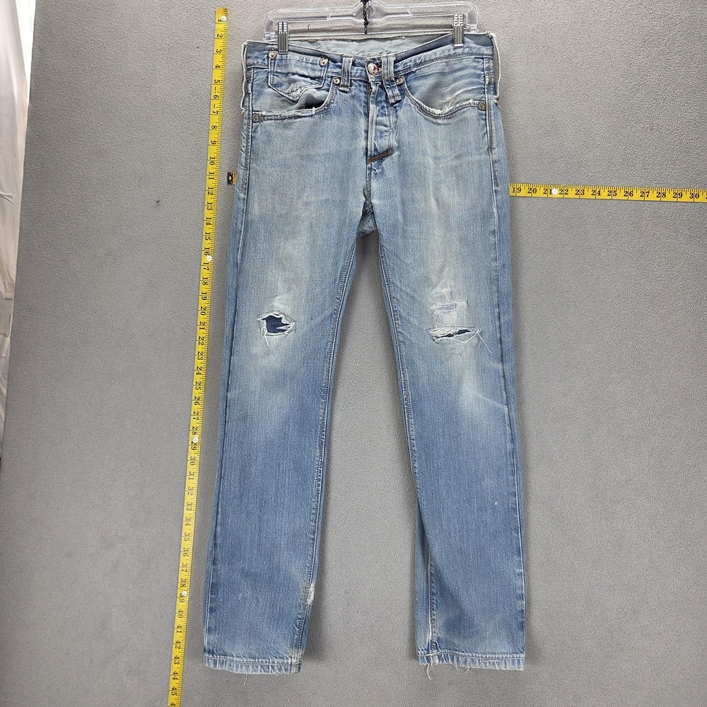 VTG Levis Engineered Jeans Mens Blue Light Wash Button Fly Fits 30x30